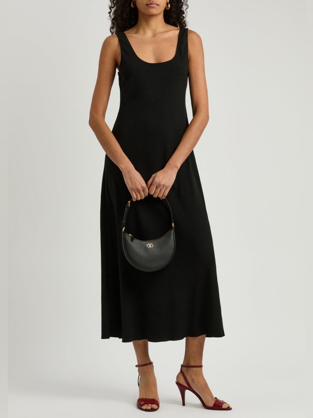 Vince Black Sleeveless Maxi Dress Back Tie Size S